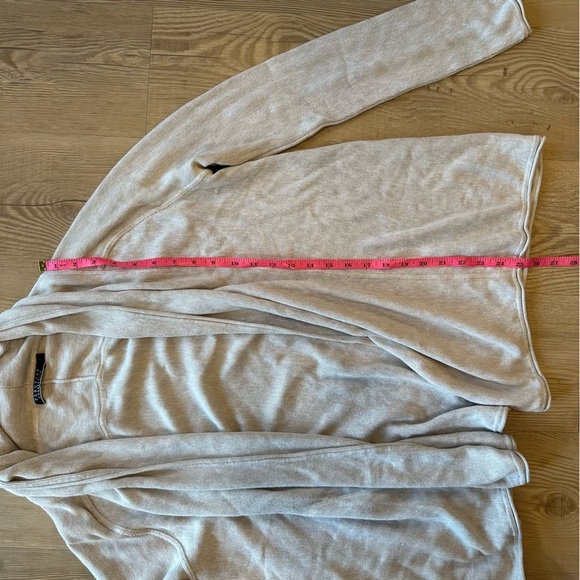 Peruvian Connection women’s Pima Cotton Links Swing Cardigan beige Size Medium - Picture 4 of 5